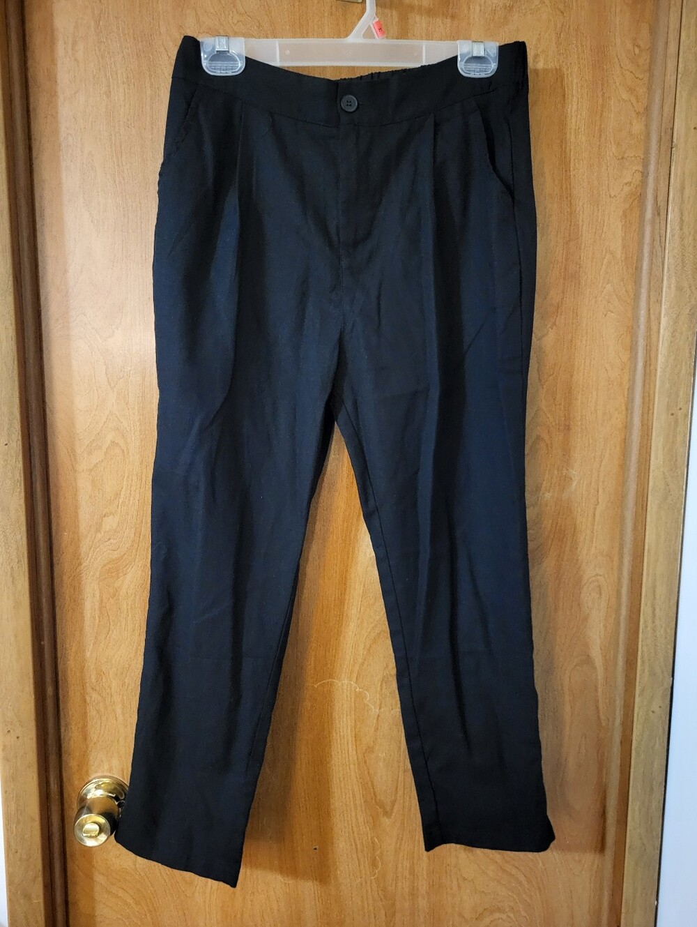 Mumianxiu Black Linen Pants